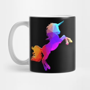 Beautiful Geometric Polygon Unicorn Mug